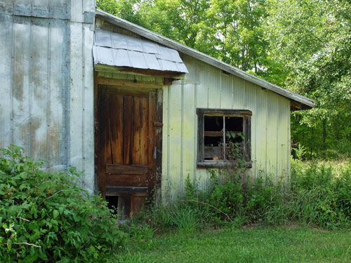 Survey behind the barn door