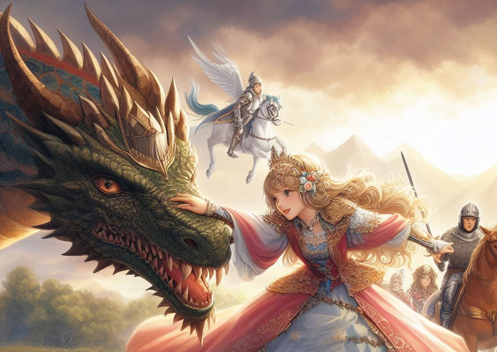 story of princess and dragon